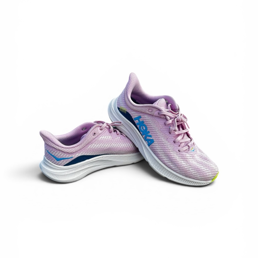 Hoka One One Women's Solimar Pink and Blue Lightweight Running Shoes